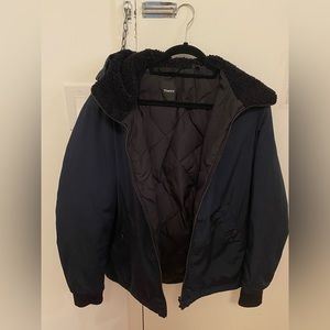 Theory men’s jacket bomber size G (large)